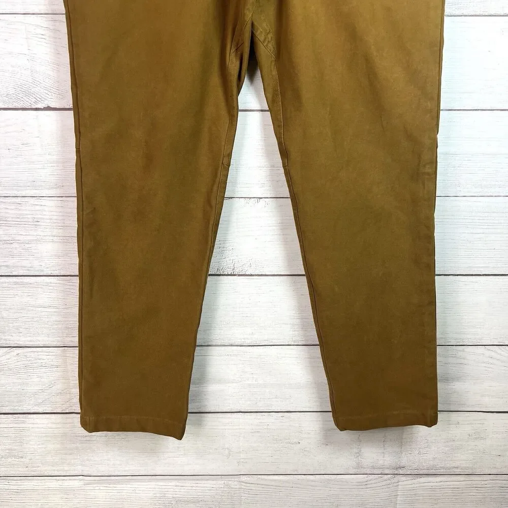 LULULEMON Mens Brown Chino Outdoor Skinny Pants Size 31